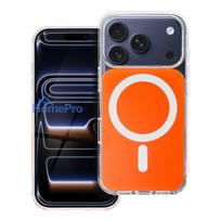 Case for iPhone 16 PRO MAX Clear Fusion Mag Cover compatible with MagSafe hermes orange