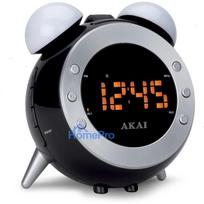 AKAI AR280P Pulkstenis ar FM radio un projektoru melns