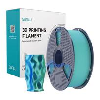 3D Printing Filament - Sunlu PLA+ Silk Two-Color 1.75mm Filament Blue-Green