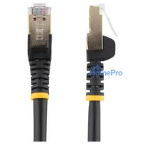StarTech CAT6a Ethernet Cable - 0.5m - Black Network Cable - Snagless RJ45 Cable - Ethernet Cord - 0.5 m