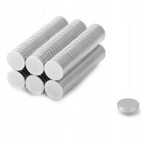 160 vnt. Neodimio magnetai 10x2mm cilindriniai