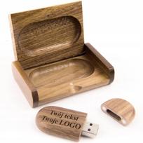 USB laikmena Medinis 32Gb Usb 3.0 pendrive su graviruotu dėklu