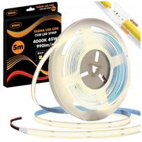 Cob Led juosta Neon 12v 5m 4000k neutrali balta, 480 Led/m, 9w/m, 990lm/m