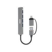 PORT CONNECT Hub USB 4 Ports 3.0 Slim Combo for BtoC | PORT CONNECT