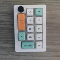 Mechaninė mini klaviatūra su reguliatoriumi, makro klavišai., Baltas