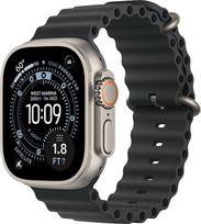 Apple Watch Ultra 3 GPS + Cellular LTE 49mm Natural Titanium Case with Blue/Bright Blue Trail Loop - S/M | MEWR4QF/A | 0195950609318