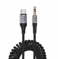 Kabel AUX Jack 3,5 mm do USB C Hoco 1,5 m UPA33B czarny