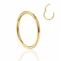 Auksinis titano Clicker žiedas auskarui, Helix, Septum 1,0/9