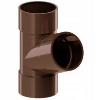 Pvc trišakis 151mm 63,5mm 67,5° rudas Ral 8017