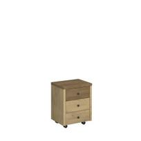 Spintelė prie lovos Mebelbos Denzel 3s, 45,9x36,5x57,8 cm, ruda