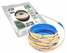 Cob Led juosta 24v 12w/m, 320 Led/m, neutrali balta, 1m