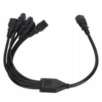 Adapter C14 į 5 x C13 0.5m maitinimo kabelis