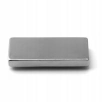 Neodimio magnetas 40x20x2 mm N38 stiprus stačiakampis plokščias