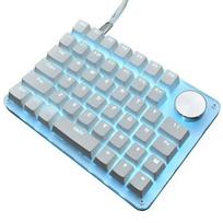 G50 MK45 Mini RGB Mechaninė Klaviatūra su Numpad Rankenėle - Balta be RGB, Rudas jungiklis