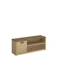 TV staliukas Mebelbos Denzel 1d1s 125, 125,4x36,5x50 cm, ruda