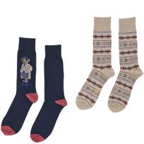 Kojinės vyrams, Mėlyna, 2p ctn bear-crew sock-2 pack