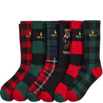 Kojinės vyrams, Raudona, Hol bear cr-crew sock-6 pack