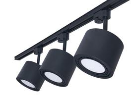 Steka Toni LED AR111 GU10 x3 šviestuvų rinkinys + 1,5 m ilgio bėgio kabelis - juodas