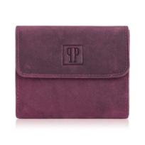 Moteriška maža odinė piniginė su RFID apsauga rožinės spalvos Paolo Peruzzi T-11-CHR