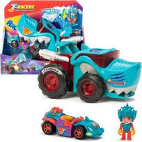 Lenktynių trasa su mašinėlėmis vaikams Magic Box T-Racers T-Shark Mega Wheels