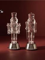 Sinsay - Kalėdinių LED dekoracijų rinkinys riešutų gliaudytojų formos 2 pack - balta