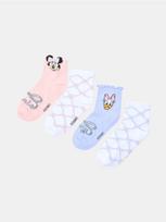 Sinsay - Medvilninės kojinės su dekoratyviniu raštu Minnie Mouse - multicolor