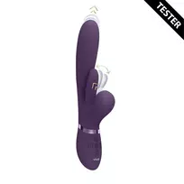 VIVE Kura Intimate Device Purple - Thrust & Pulse Wave, Triple Motor, Tester