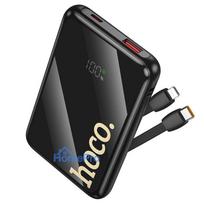 Powerbank Hoco 10000 mAh QC PD 22,5W with built-in cables USB C + Lightning Q37 black