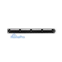Patch panel 19" CAT6 UTP 24 ports (Patch panel), 1U, QOLTEC
