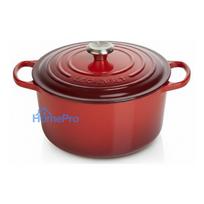 Le Creuset Signature round roasting pan, 24 cm, red