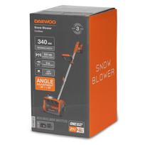 Prekė su pažeista pakuote. Akumuliatorinis sniego valytuvas Daewoo DAST 3421Li SET, 34 cm