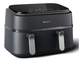 Prekė su pažeista pakuote. Karšto oro gruzdintuvė Philips 3000 serija NA351/00, juoda sp., 2750 W, 9 l
