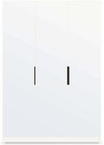 Spinta Mirtillo, balta sp./juoda sp., 60 cm x 150 cm x 216 cm, su veidrodžiu