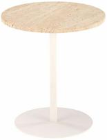 Kavos staliukas Traverso, balta sp./travertine sp., 35 cm x 35 cm x 56 cm