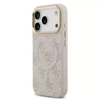 GUESS PU Leather 4G phone case with MagSafe support for iPhone 17 Pro pink
