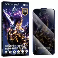 Borofone Tempered glass BF10 Armor Full Screen Anti-spy for iPhone 16 Pro/17 - 10 pieces