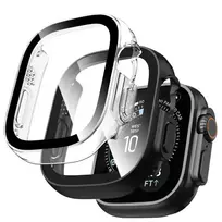 Tech-Protect DEFENSE 2-PACK APPLE WATCH ULTRA 1 / 2 / 3 / 4 (49 MM) BLACK  AND  CLEAR