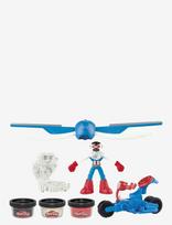 Play Doh - Play-Doh Marvel Captain America Moto-Slicer-Lekset - Play Dough - Marga / raštuota