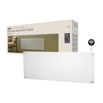 GL1300WIFI4 Mill Glass Smart WiFi Panel Heater Gen. 4 | GL1300WIFI4 | Panel Heater | 1300 W | Suitable for rooms up to 15-19 m² | White