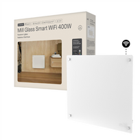 GL400WIFI4 Mill Glass Smart WiFi Panel Heater Gen. 4 | GL400WIFI4 | Panel Heater | 400 W | Suitable for rooms up to 4-6 m² | White | IPX4