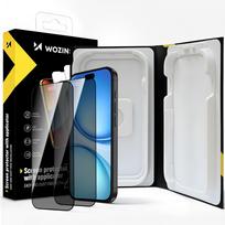 Privatumo apsauginis stiklas Wozinsky EasyFit Privacy Glass skirtas iPhone 17 / 16 Pro, 2 vnt., juodas