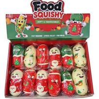 Squishy minkomas žaislas „Kalėdinis žemės riešutas“ (9,5 cm)
