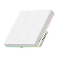 Išmanusis WiFi jutiklinis sieninis jungiklis Sonoff TX T5 3C (3 kanalų)