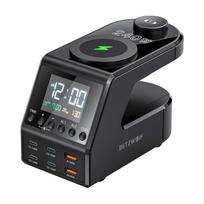 BliTZWOlF BW-FW10 žadintuvas su įkrovikliu 2xUSB-A, 4xUSB-C, 240W