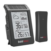 BALDRTHERM B0596WT2H2P-V1 saulės energija maitinama meteorologinė stotelė (juoda)