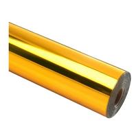 HTVRONT chromuota metalizuota lipni plėvelė, 30.5 cm x 90 cm (auksinė)