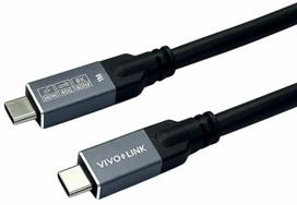 Kabelis Vivolink PROUSB4MM1 USB Type-C Male (vyriška), USB Type-C Male (vyriška), 1 m, juoda sp.