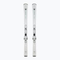Moteriškos kalnų slidės + apkaustai Rossignol Nova 6 + Xpress W 11 GW white sparkle