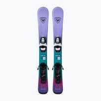 Vaikiškos kalnų slidės + apkaustai Rossignol Soul Kid Pre-Drilled+Team 4 GW
