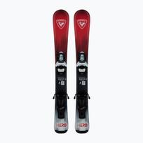 Vaikiškos kalnų slidės + apkaustai Rossignol Hero Kid Pre-Drilled + Team 4 GW